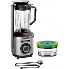 Blender cu vacuum Bosch MMBV622M, 1000 W, 37000 rpm, Cana Tritan 1.5 L, cutit cu 6 lame, Argintiu