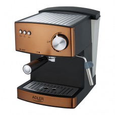 Espressor manual Adler AD 4404, 850W, 15 bar, 1.6l, aramiu